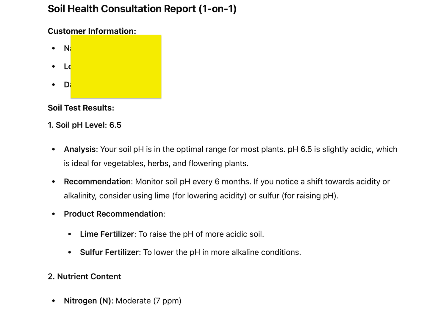Soil Health Consulting Service (1-on-1)