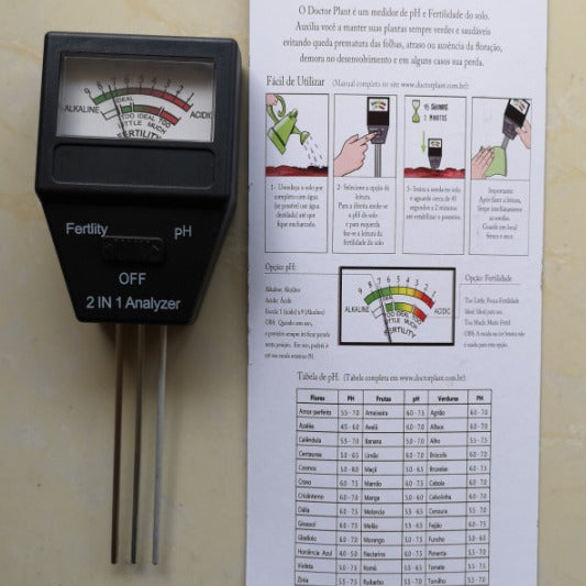 Two-in-one soil fertility analyzer Soil detector Two-in-one soil fertility meter pH meter