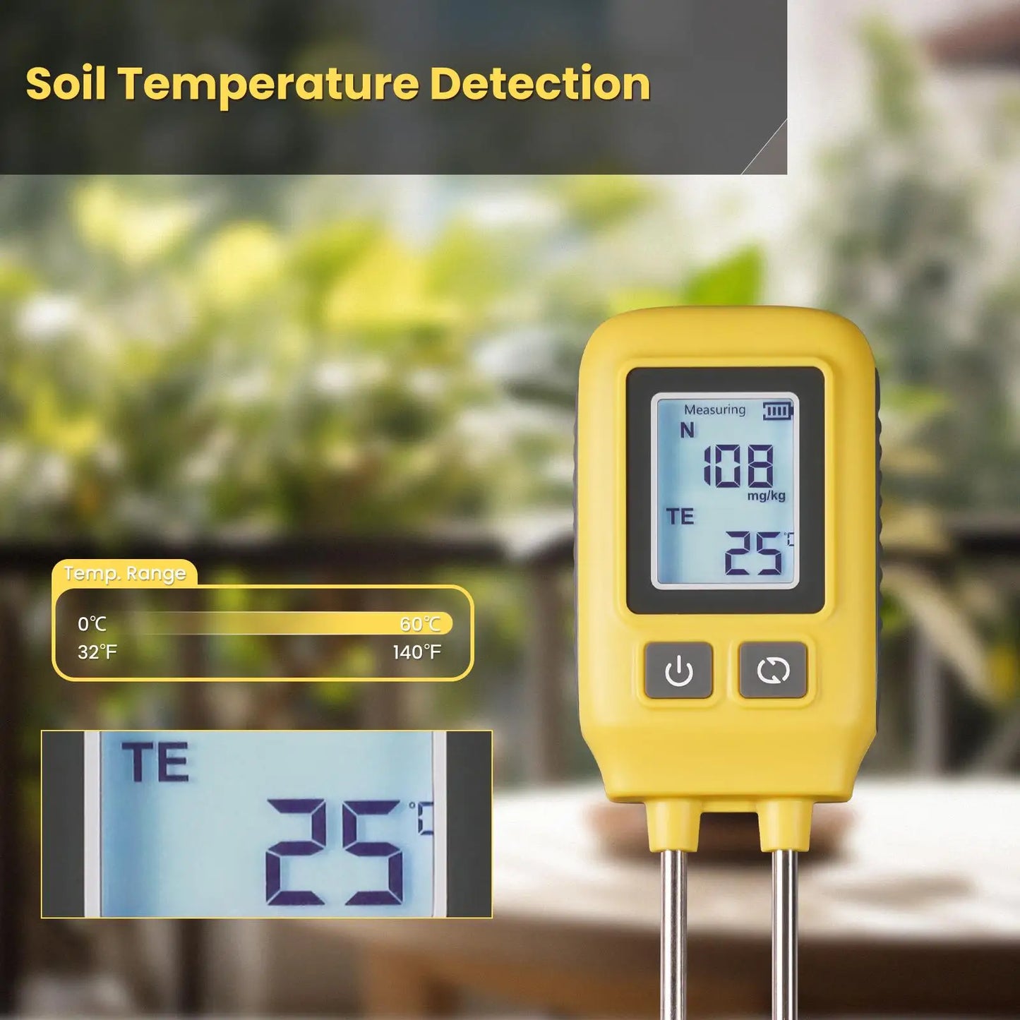MOES Soil NPK Temperature Sensor Nitrogen Phosphorus Potassium