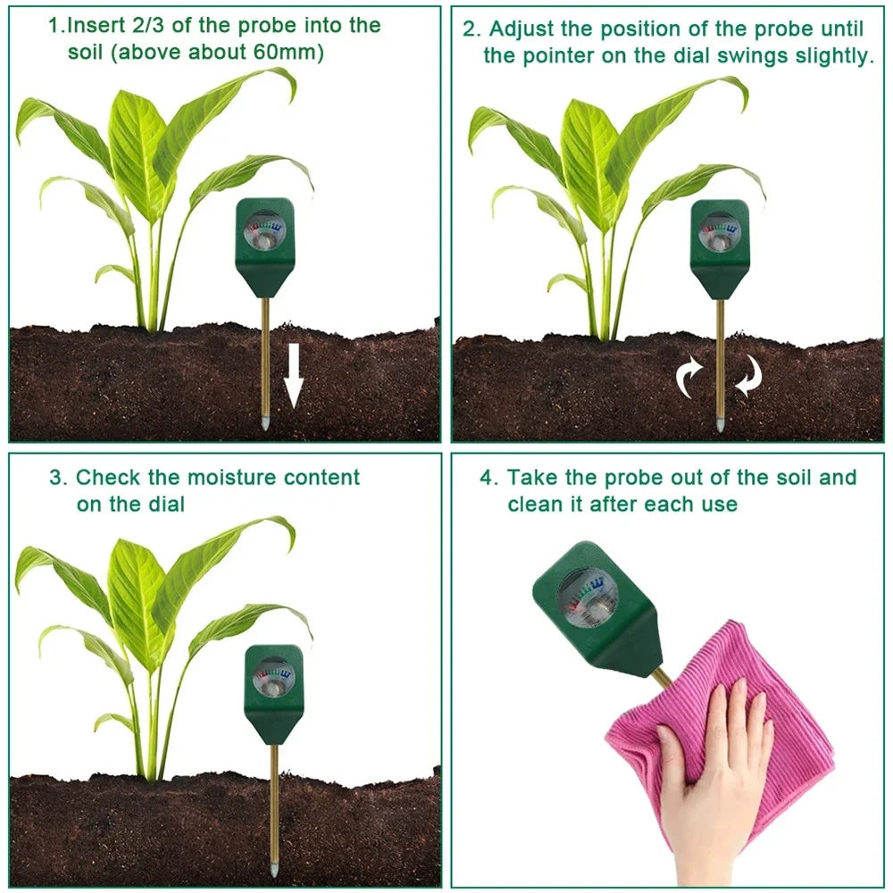 10-1pc Mini Soil Moisture Sensor Meter Probe Gardening Plant Flower